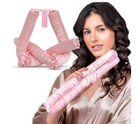 Glov Cool Curl Satin Hair Curler - Heatless Curls Comfortable Memory Foam Soft Microfiber Frizz Protection Versatile Design Easy to Use Suitable for All Hair Types Overnight Styling Tool