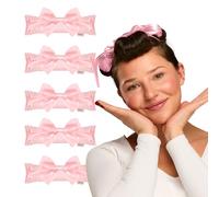 Glov Coolcurl Ribbon Rollers-4 Pcs-heat-free Foam Rollers for Defined Curls and Waves-flexible Satin Hair Accessories for Easy Styling-suitable Long and Thick Hair