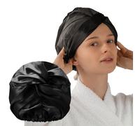 Glov Hair Bonnet 2-in-1 Shower Cap Satin Hair Care Protective Accessory Versatile Luxury Moisture Retention Heat Protection Overnight Use Travel Friendly Durable Adjustable Design