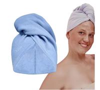 GLOV Hair Turban Towel Microfiber Quick Dry Hair Twist Turban (Blue)