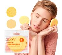 Glov Natural Cleansing Pads 5 Pack-reusable Gentle Makeup Remover Antimicrobial Travel-friendly Suitable for All Skin Types Effective Cleansing and Exfoliation