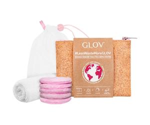 GLOV Offers Gift-setBeigeGift Set Makeup Remover Pads Moon Pads Pink 3 pcs. + Face Towel 1 pc. + Bag
