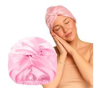 Glov Satin Sleep Cap for Curly Hair Protection Frizz Prevention Moisture Retention Comfortable Fit Elegant Design Breathable Material Heatless Curls Thick Long Hair Styling Tool