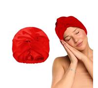 GLOV Sleep Cap Women's Sleeping Cap Satin Hair Cap for Night Hair Net Satin Bonnet Turban for Long Curly Hair Headwear Sleep Cap Hair Protection for Night One Size