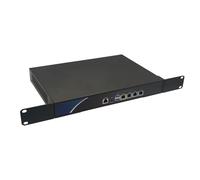 Glovary 13 Inch Firewall Rackmount J4125, 4 x i226V 2.5GbE LAN, 13" OPNsense Router PC Hardware, DDR4 8GB RAM 128GB SSD, AES-NI, 1U Rack Firewall Appliance, 2USB3.0, VGA, Console