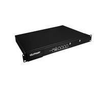 Glovary 19 Inch Firewall Rackmount N300, 4 x i226V 2.5GbE LAN, 19" OPNsense Router Hardware, Barebone, AES-NI, 1U Rack Server Appliance, HD+VGA Dual Display, 2 x Power Supply