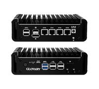 Glovary Firewall Mini PC N150 (N100 Upgrade), DDR5 32GB RAM 512GB NVMe SSD, 4 x 2.5GbE i226V LAN Fanless Computer Hardware, Micro Firewall Appliance, AES-NI, OPNsense, 8USB Port, TF Slot