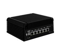 Glovary Micro Firewall Appliance Octa Core i3 N305, 6 x i226V 2.5GbE LAN, DDR5 32GB RAM 1TB NVMe SSD, Fanless Mini PC Router Computer, AES-NI, OPNsense, 2HD, TypeC Port, TF Card Slot