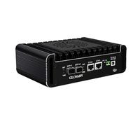 Glovary N150 Mini PC, Dual 10GB SFP+ Micro Firewall Appliance, 2 x i226V 2.5GbE LAN, DDR5 8GB RAM 128GB NVMe SSD, AES-NI, OPNsense Hardware, TypeC Port, TF Card Slot, SPK/MIC