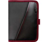 Glove Box Compartment Organizer - Car Document Holder - Owner Manual Case Pouch - Vehicle Storage Wallet for Registration & Insurance Card - Premium Auto Paperwork Holder - Log Book included - Red