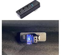 Glove Box USB Hub for Tesla 2024-25 Model 3 Highland, Cybertruck and Model Y Juniper 2025-26, 4-in-1 Glovebox Docking Station for Dashcam Flash Drive Data Transferring Game Music
