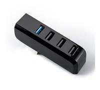 Glove Box USB Hub for Tesla Model Y 2021-2024 and Model 3 2020-2023, 4-in-1 Docking Station, USB 3.0 High-Speed Data Transfer & Charging for Dashcam, Sentry Mode, SSD, Game Controllers, Music