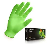 Glove in nitrile MERCATOR gogrip Guanti protettivi monouso, privi di rivestimento in polvere, senza lattice, Taglia:M - 50 pieces, Colour: GoGrip Green