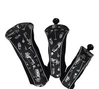 Glove It Golf Club Covers for Women, Set of 3 Numbered Ladies Golf Head Covers for Hybrid, Wood & Driver Clubs, Extra Protection, Gotta GLOVE IT (CC232)