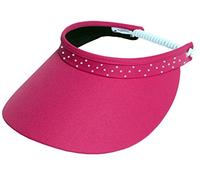 Glove It Womens PINK BLING COIL VISOR, PINK BLING COIL