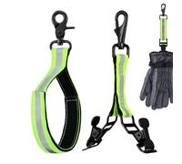 Glove Retainer, Storage Utility Belt, Reflective Safety Trim, Secure Equipment Retrieval Storage Aid, Swivel Hook Holder, Rescue Accessory for Firefighter Training Rescue