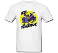 Glove Spa Men'S Darkwing Duck Lets Get Dangerous T Shirt White L