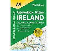 The AA – Glovebox Atlas Ireland – AA Road Atlas – Paperback