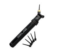 gloveglu GG:LAB Sports Ball Pump with 6 Metal Needles: Pumps twice as fast. Pump for football, rugby ball, basketball, volleyball, netball, handball and other inflatable sports balls