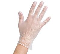 Gloveman GL6623_1 Vinyl Gloves, Powder Free, Large (Pack of 100), clear