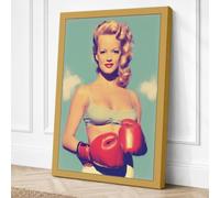 Gloves and Glamour Retro Canvas Wall Art Print 30x20 Inch