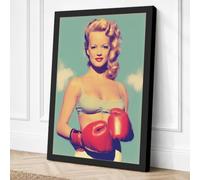 Gloves and Glamour Retro Canvas Wall Art Print 30x20 Inch