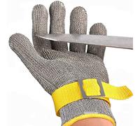 Gloves, Anti-Cut Gloves Cut Resistant Gloves, Wood Carving Glass Cutting Clothing Cutting Safety Work Cut-Resistant Gloves, for Left Right Hand(2PCS/M)
