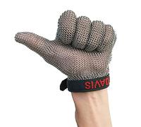 Gloves, Anti-Cut Gloves Stainless Steel Cut Resistant Gloves, Comfortable Non-Slip Chainmail Gloves, Adult Men's and Women's Safety Work Gloves(1pcs/XS)