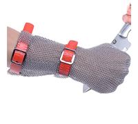 Gloves, Cut Resistant Gloves, Stainless Steel Chain Gloves for Slaughterhouse Restaurant Gardening(Arm 19cm,1PCS/M)