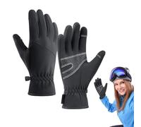 Gloves For Cold Weather - Thermal Gloves For Running - Waterproof Windproof Touchscreen Fingers Non-Slip Gel Pads Reflective Horse Riding Gloves For Men Women Workout
