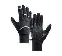 Gloves Mittens Motorcycle Gloves Touchscreen Cycling Gloves Warm Winter Thermal Gloves Anti Slip Gloves Breathable Lightweight Dirt Street Glove Non Slip For Cold Gloves Mittens Men (Black, L)