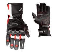 GLOVES RST PILOT CE MENS Motorcycle Motorbike Scooter Biker Rider Sports Racing Touring Armour Knuckle Protector (Black/Red/White,10)