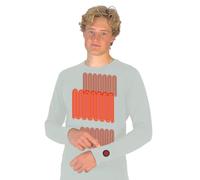 Glovii Heated Sweatshirt, Size M Grey