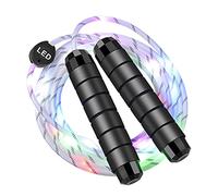 Glovion LED Light Up Jump Rope For Light Show, Rechargeable Multicolor Jumping Rope Length Adjustable