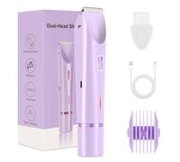 Glow Aura Bikini Shaver,Glowshave 2-in-1 Women's Body Shaver, Waterproof Electric Bikini Trimmer for Women