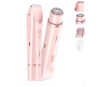 Glow Aura Womens Shaver, Comfort Electric Lady Shaver, Portable Mini Electric Razor with Removable Head, Ipx7 Waterproof Wet & Dry for Leg Arm Underarm (Pink)