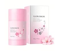 Glow Balm, Twist Up Moisturising Balm Stick for Dry Skin, Smooth Fine Lines & Boost Radiance, Shea Butter & Cica Face Balm for Makeup Prep, 40g (1PC)