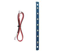 Glow Bar - Nine Inch Length, Flexible Seven Bead Layout, Unique Under Cabinet Mounting, Illuminates Internal Model Details, Creative Hobby Category, White Bright Gear For 3D Printer Frame