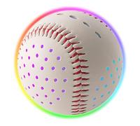 Glow Baseball Rechargeable LED Light Ball with 6 Color Modes, Durable Faux Leather for Night Play, Sports Training and Outdoor Fun for Teens,
