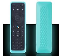 Glow Blue Remote Case for Stream TV Voice Remote ASK-STI6220, Silicone Sleeve Compatible with Fios TV+ Remote Washable an-ti Lost Anti-Slip Skin-Friendly