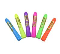 Glow Body Paint, 6Piece Neon Face Paint, Washable Quick-Drying Long-Lasting Markers Makeup Glitter for Night Clubs Parties Cosplay Events Parties Themed Weddings Halloween