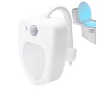Glow Bowl Toilet Night Light - Motion Activated Toilet Night Light | 7x6.5cm Color Change 16-Color Toilet Bowl LED Inside Nightlight,Cool Stuff Motion Sensor Bathroom Night Light for Kids Adults Bath