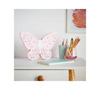 Glow Butterfly Battery Operated LED Table Light In Pink Finish