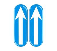 Glow Car Stickers, Judgment Sticker Arrows Labels | Creative Door Positioning Sticker, Car Interior Accessories for Car Direction Inspection Defect