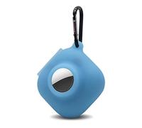 Glow Case for Beats Fit Pro Airtag Wireless Noise Cancelling Earbuds,Carrying Case Premium Soft Skin Cover Shock-Absorbing,Anti-Scratch Protective Case with Keychain(Glow Blue)