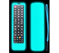 Glow Case with Strap for Samsung Smart TV Remote Control - Silicone Cover for Samsung TV BN59-01301A BN59-01315A BN59-01199F Remote Control Replacement Skin Sleeve Case Cover Glow in The Dark - Blue