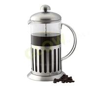 GLOW Classic Continental 600ml Cafetière - Premium Manual 3 Cup French Press Coffee Maker with Toughened Shockproof Glass Pot and Plunger Filter for Ground Beans Espresso Tea (600ml)