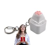 Glow Click Charm - Mini Flash Chain Unit, Compact Button Pulse Trinket | Quick Tension Break Moment, Cheerful Idle Shift Helper, Spirited Table Distraction Piece, Tiny Workplace Entertainment