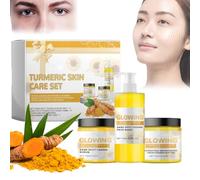 Glow Combo, Turmeric Glow Combo Skincare Set, Turmeric Glow Scrub & Glow Butter & Turmeric Glow Face Wash, Moisturizer Exfoliation Hydration Glowing Skin