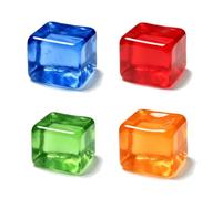 Glow Cubes in The Dark for Adults, Sensory Play Cube TPR Squeeze Block Fidget Toy for Playroom, Study Room, Office Desk, Ideal for Kids Children and Daily Stress Relief Users